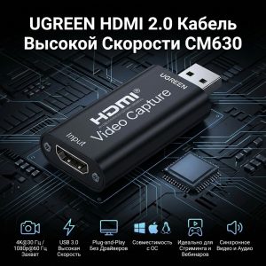UGREEN HDMI 2.0 Кабель Высокой Скорости CM630