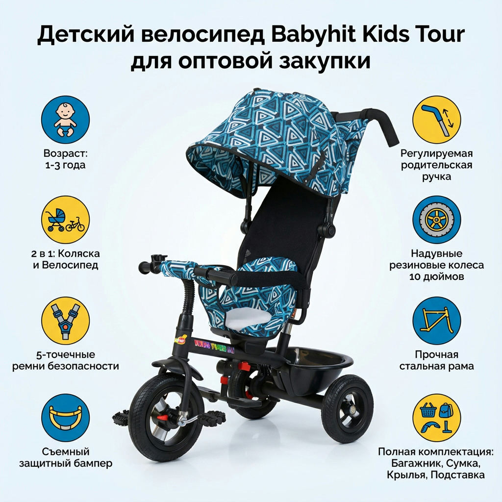 Детский велосипед Babyhit Kids Tour для оптовой закупки