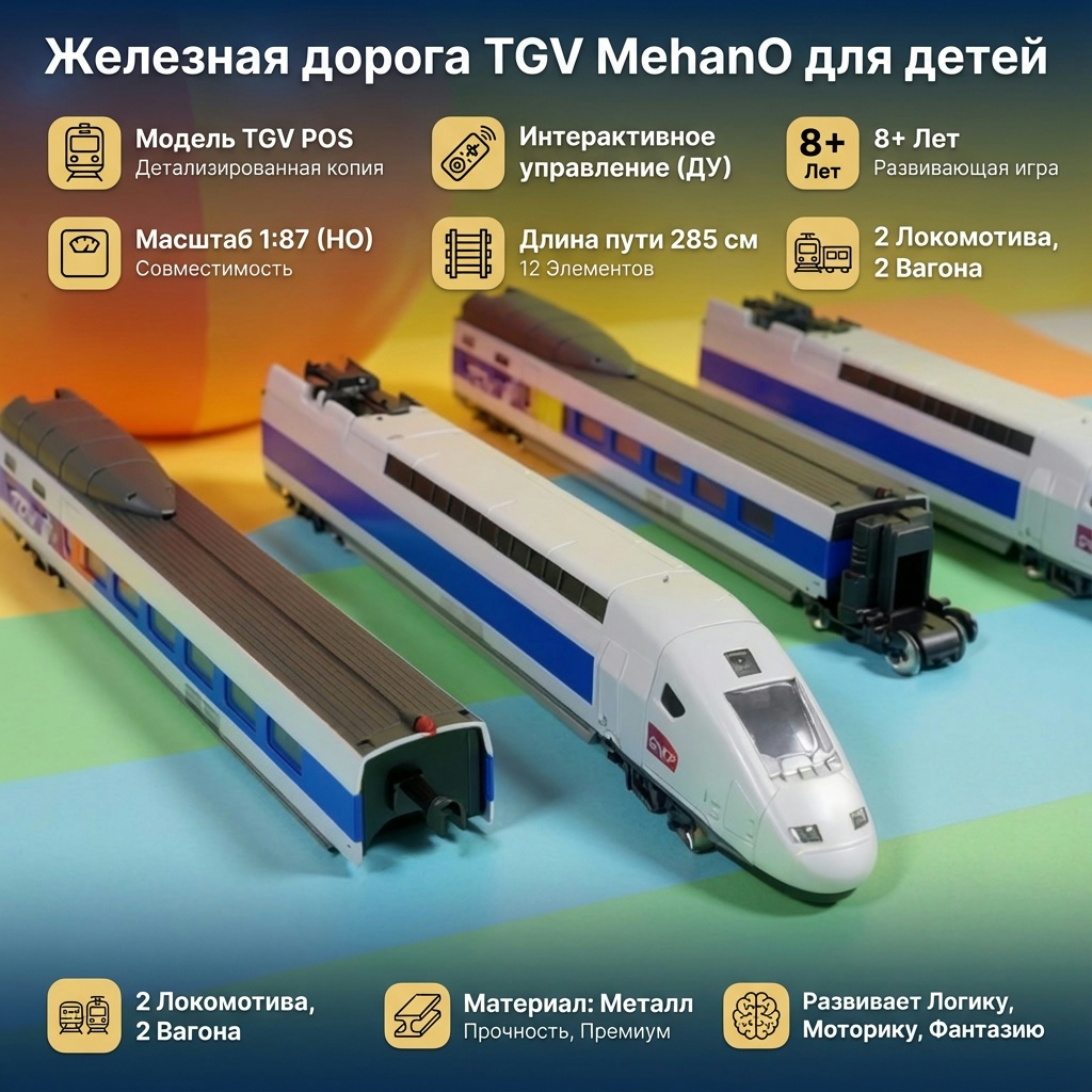 Железная дорога TGV MehanO для детей — изображение 2