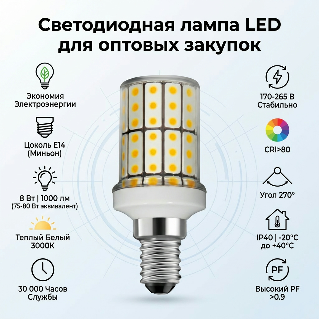 Светодиодная лампа LED оптом