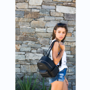 Женский рюкзак черный, легкий повседневный рюкзак для женщин