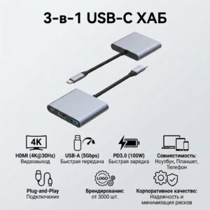 3 IN 1 USB-C HUB