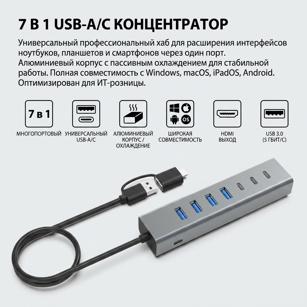 7 IN 1 USB-A/C — изображение 2