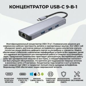 9 IN 1 USB-C HUB